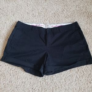 Black Cuffed Shorts